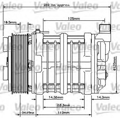 VALEO 815804 Compressor, air conditioning